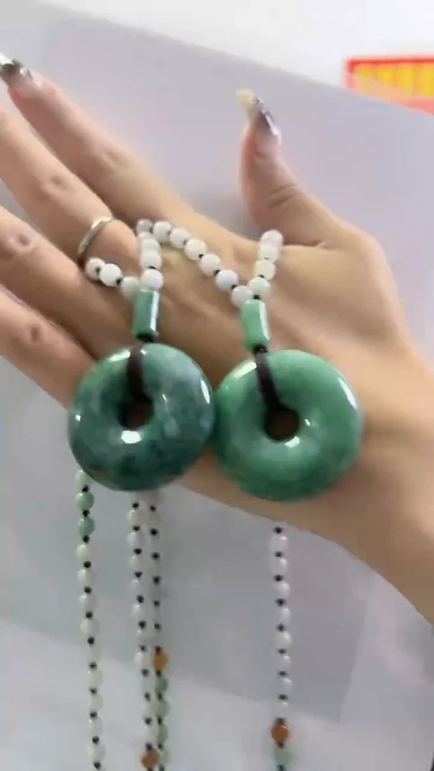 【闪购商品】翡翠首饰未镶嵌平安扣吊坠送珠链（多样性发货发一件