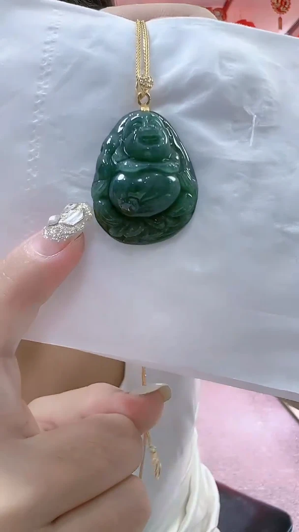 【闪购商品】翡翠颈饰未镶嵌孤品佛公