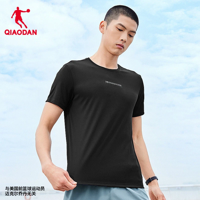 中国乔丹短袖T恤衫男2024夏季新款男士运动休闲跑步轻薄透气短t男