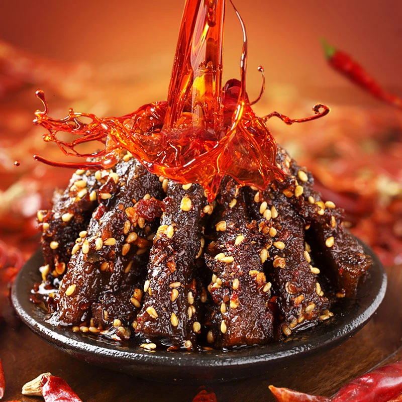 【谭八爷】麻辣牛肉干50g*6袋四川特产麻辣牛肉小吃即食零食嚼劲