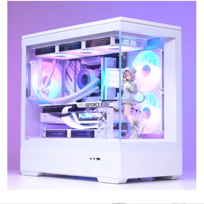 大叶攒机 爱国者星璨岚机箱 支持360水冷/M-ATX主板/