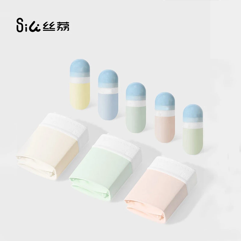 sili 丝荔【胶囊礼盒共7条】聚乳酸打底裤女抗菌弹力无痕中腰内裤女