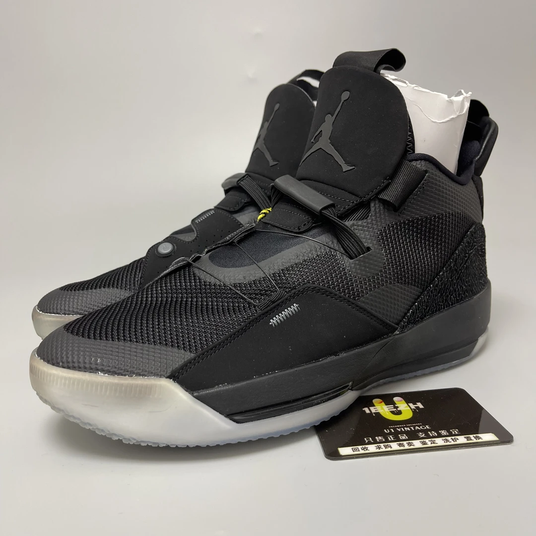 43码 Air Jordan 33 AJ33 纯黑 全新原盒 实战鞋 篮球鞋 配置拉满