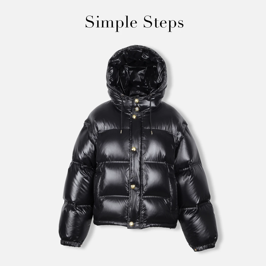 Simple Step可拆卸短款羽绒服23954914