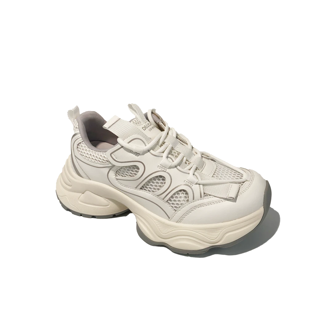 厚底透气老爹鞋2024新款拼色低帮休闲鞋61C375