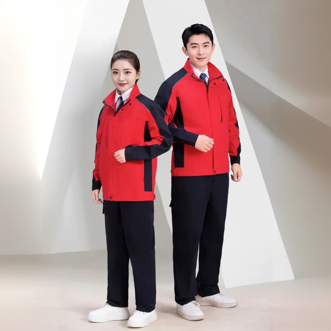 春秋纯棉加厚保暖拼色工作服电焊耐烫耐磨工厂车间全棉定制防护服