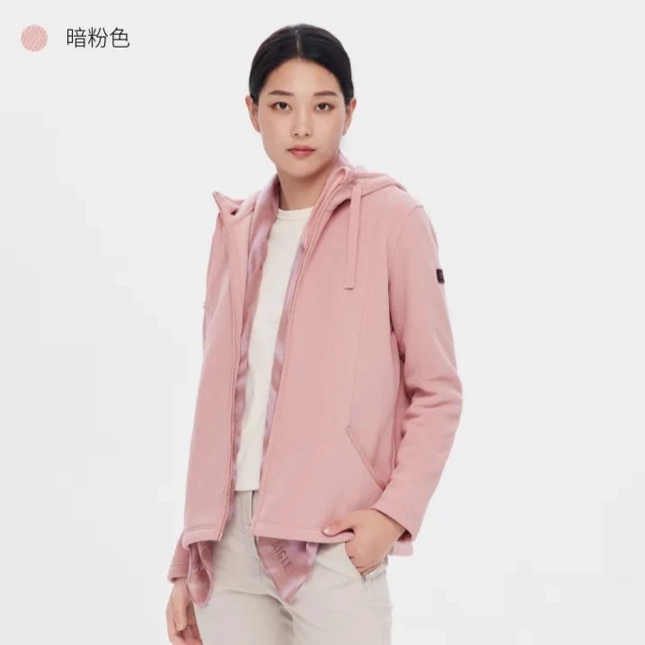 【两穿抓绒】AIGLE女士全拉抓绒衣外套保暖耐用弹性户外快干AX56