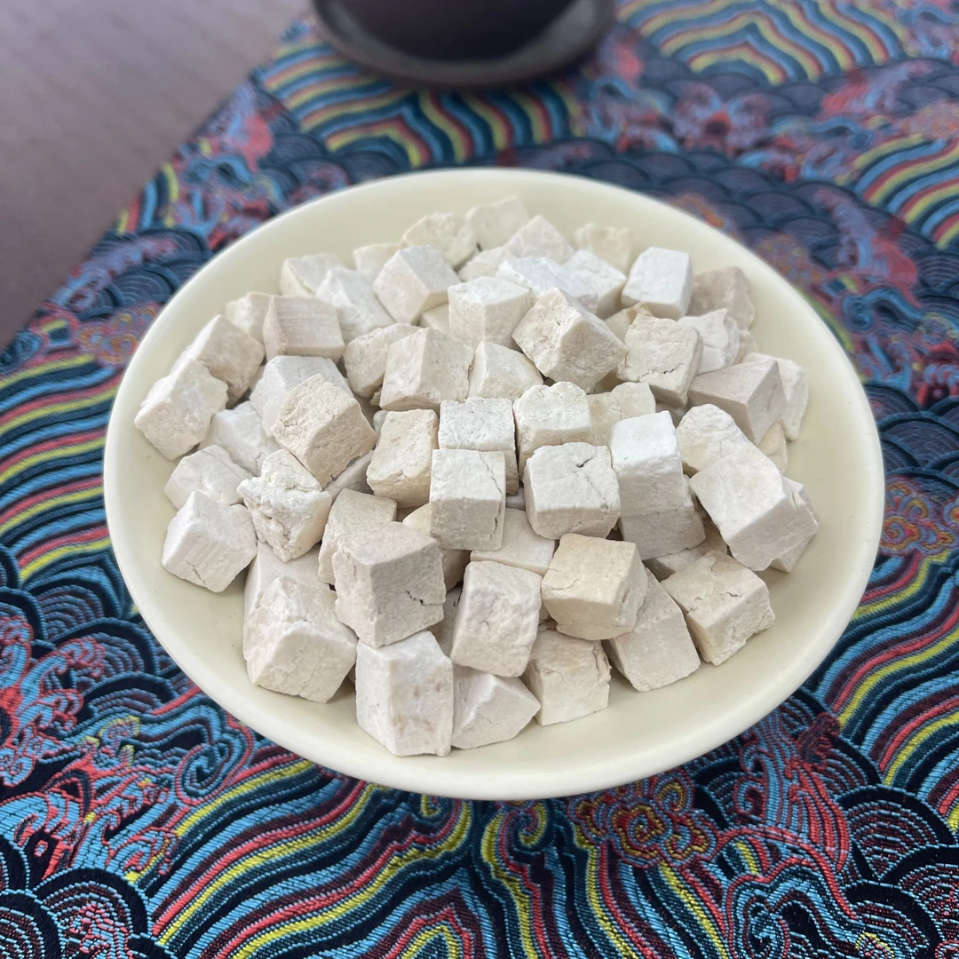 【茯苓】云南道地茯苓生切生晒中心丁块250g