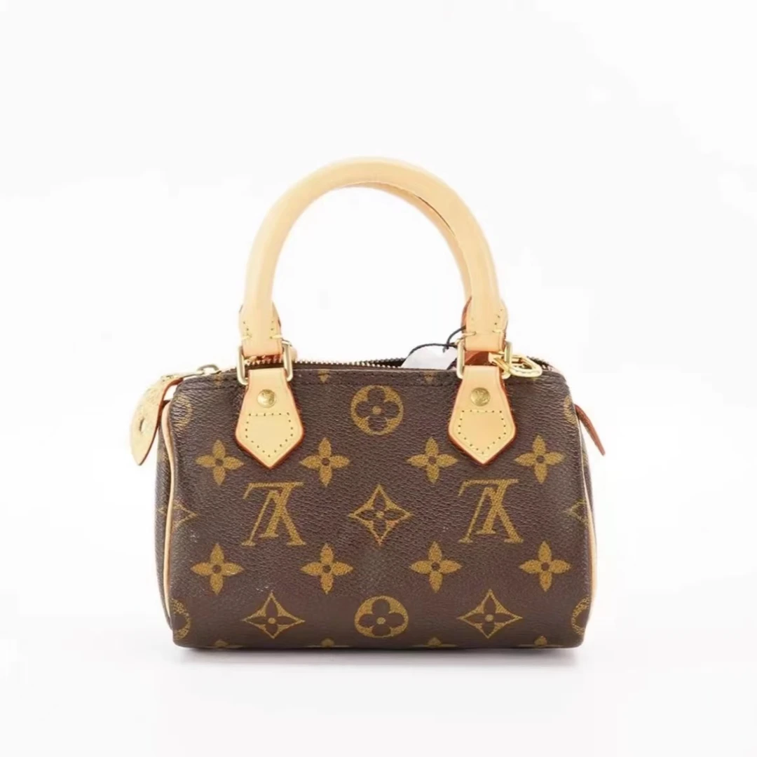 99新 LouisVuitton/路易威登 LV speedy mini枕头包手提斜挎/AI