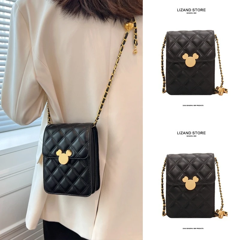 夏季小巧精致链条手机包迷你斜跨小包包女2025新款百搭高级感小众