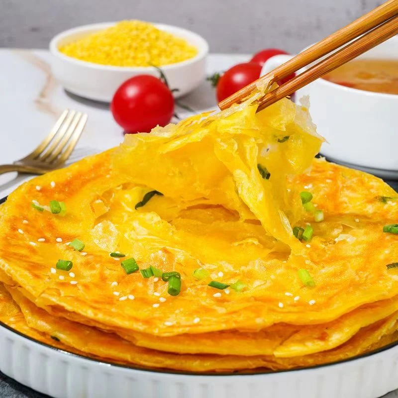 【到手30片】果蔬手抓饼家庭装菠菜胡萝卜葱花三种口味面饼早餐