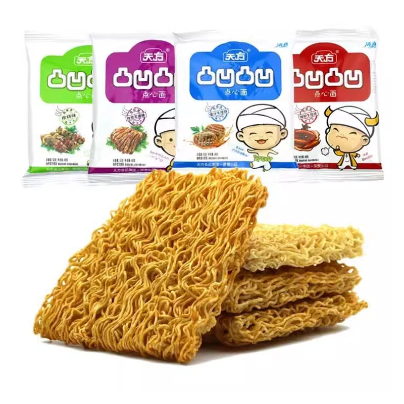 天方 凸凹凸凹点心面 掌心干吃面 40g*20袋 方便面4味可混装