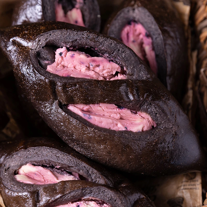 【新品上市】酷黑蓝莓乳酪碱水面包早餐代餐碱水棒纯手工制作即食