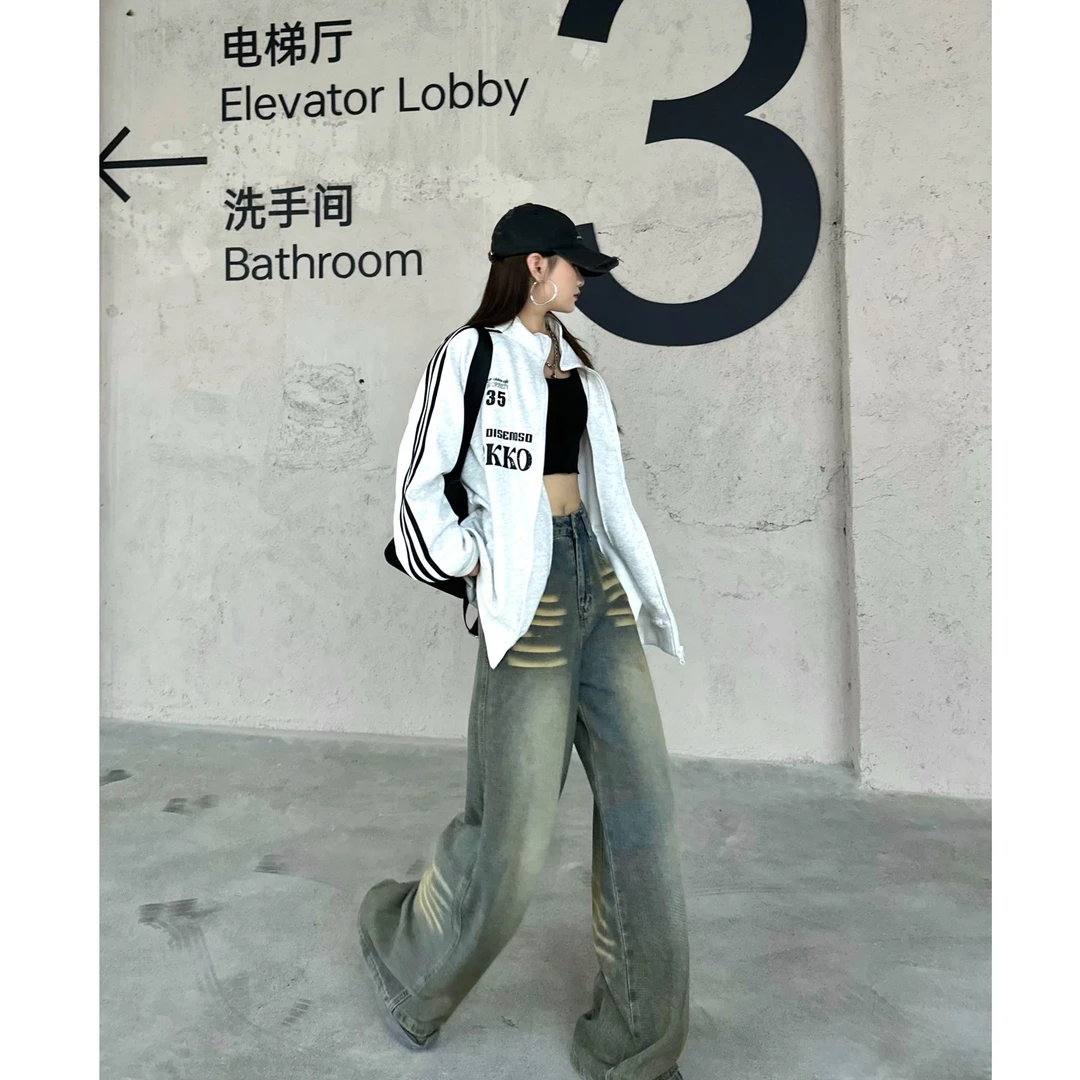 SOOM秋季新款小众高腰显瘦百搭宽松设计感时尚阔腿拖地裤#831