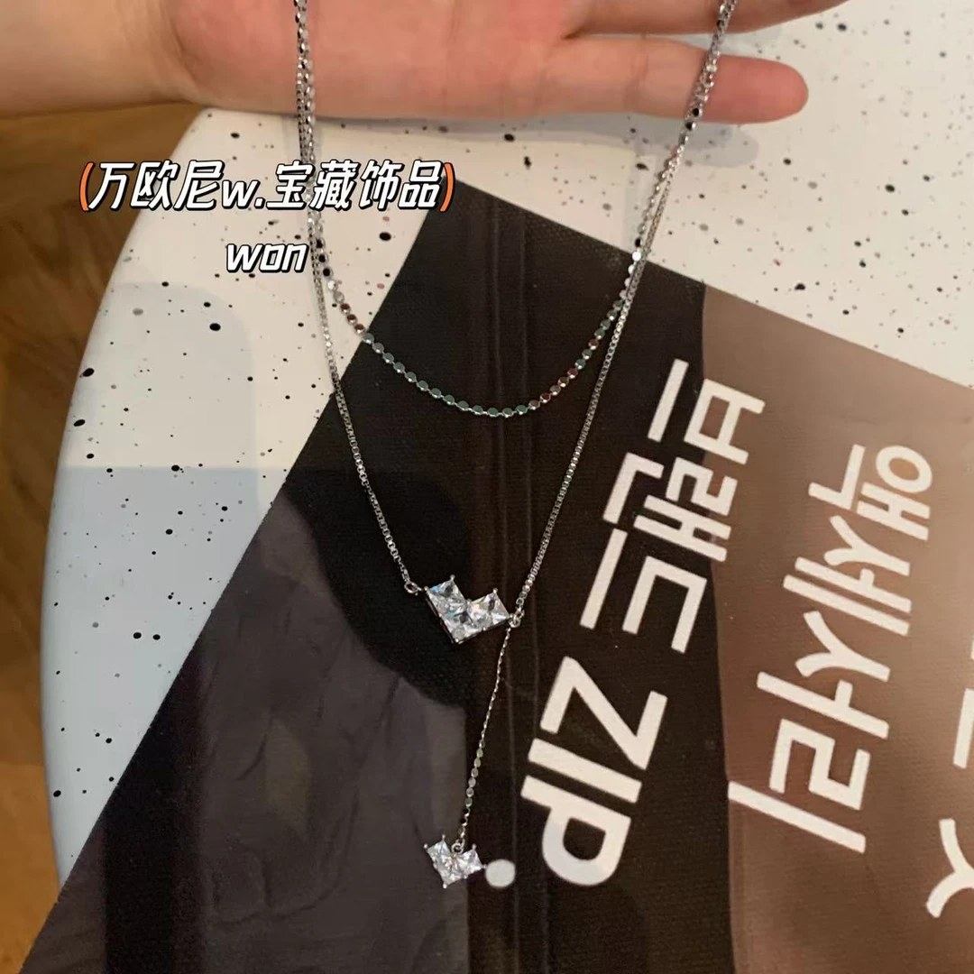 铜合金项链  CHANGE x 怦怦心跳叠戴项链 时尚ins小众 弧X550