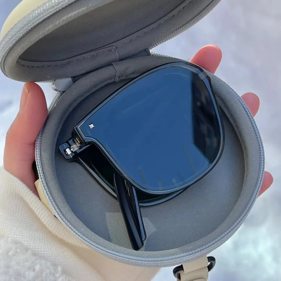 男女遮阳折叠墨镜新款防紫外线强光大脸显瘦偏光太阳镜风感波粒