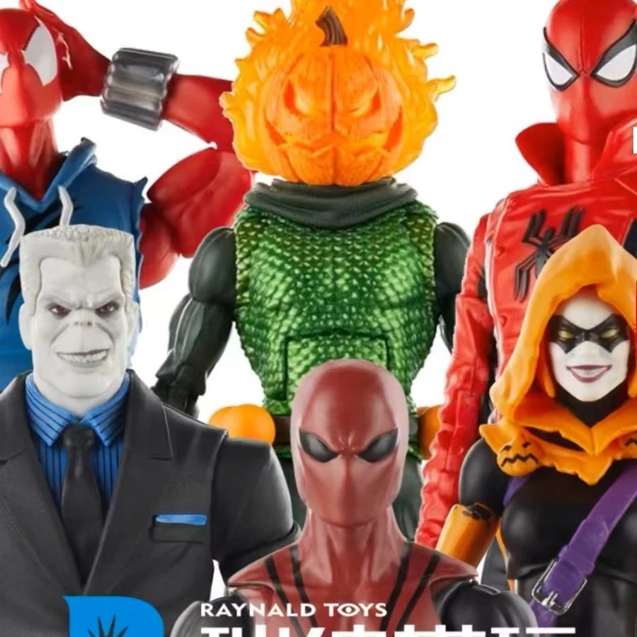 现货 孩之宝MARVEL LEGENDS 蜘蛛侠挂卡6人套 墓碑 猩红 暗杀者等
