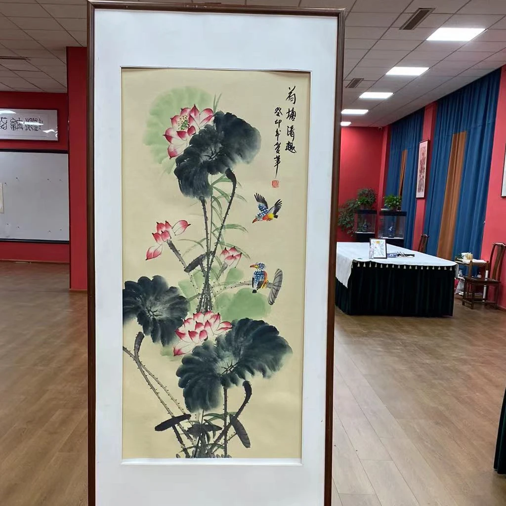 卢爱华老师/荷塘清趣图/四尺竖宣纸-不带框2