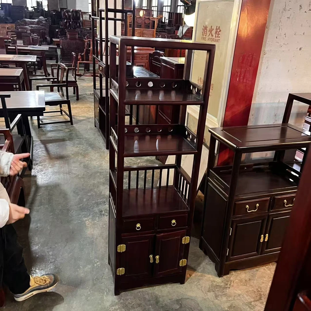 木换金   黑酸枝  玲珑书柜  置物柜