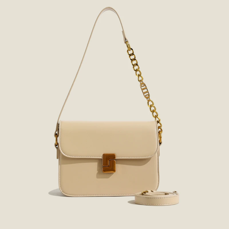 2024新款小众复古小方包百搭时尚女士单肩包ins简约斜跨包小包包