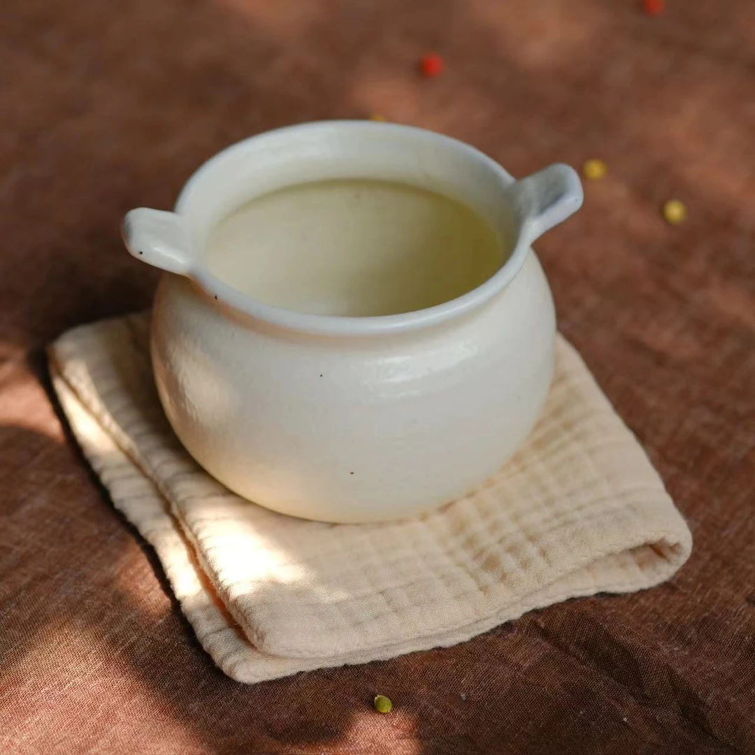 小喜宅 喜小满双耳汤盅+胡桃木小勺