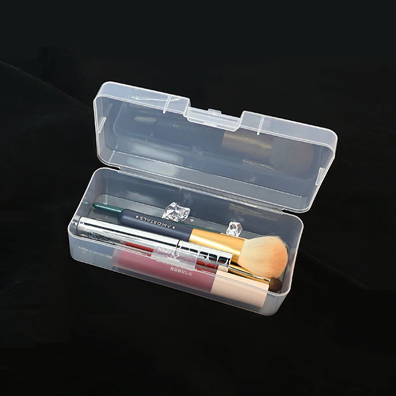 桌面小物件透明收纳盒办公室桌子收纳整理盒子家居女生首饰盒收纳