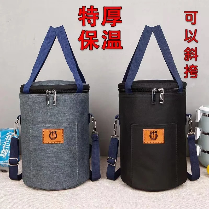 特厚保温袋防水手提带饭饭盒包便当袋子保温包大号大容量背饭盒袋