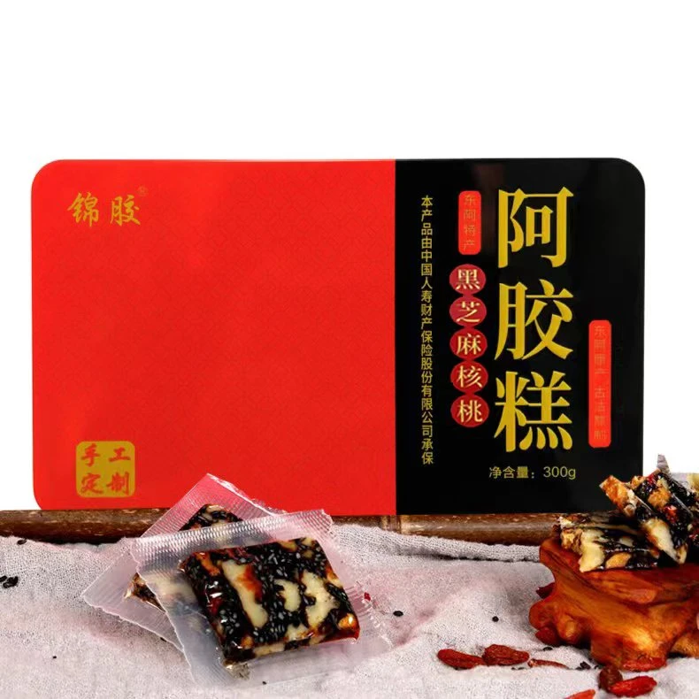 【秀才说专属】锦胶牌东阿手工阿胶糕300g/盒【拍一发四】