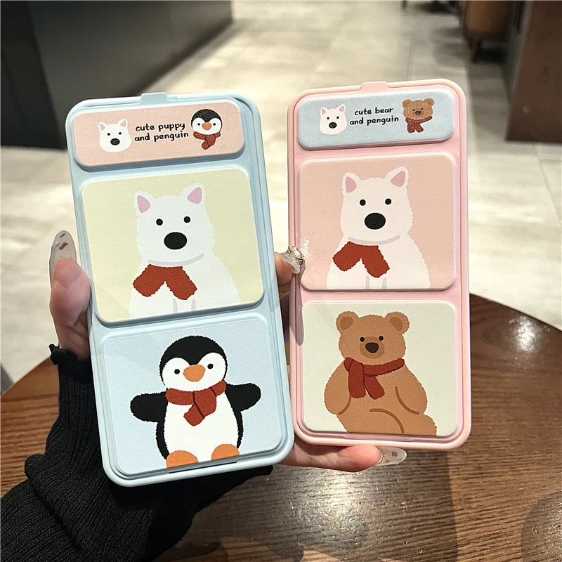 适用华为mate60/50/40pro+手机壳粉蓝西高地pura70pro翻盖支架p60