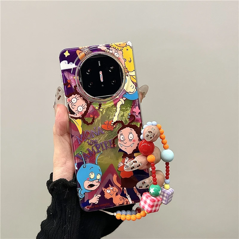 适用华为mateX5折叠屏手机壳新款mateX3创意卡通搞怪小魔女典藏版