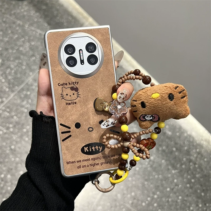 适用华为matex5折叠屏手机壳pocket2蝴蝶结Kitty猫matex3典藏版