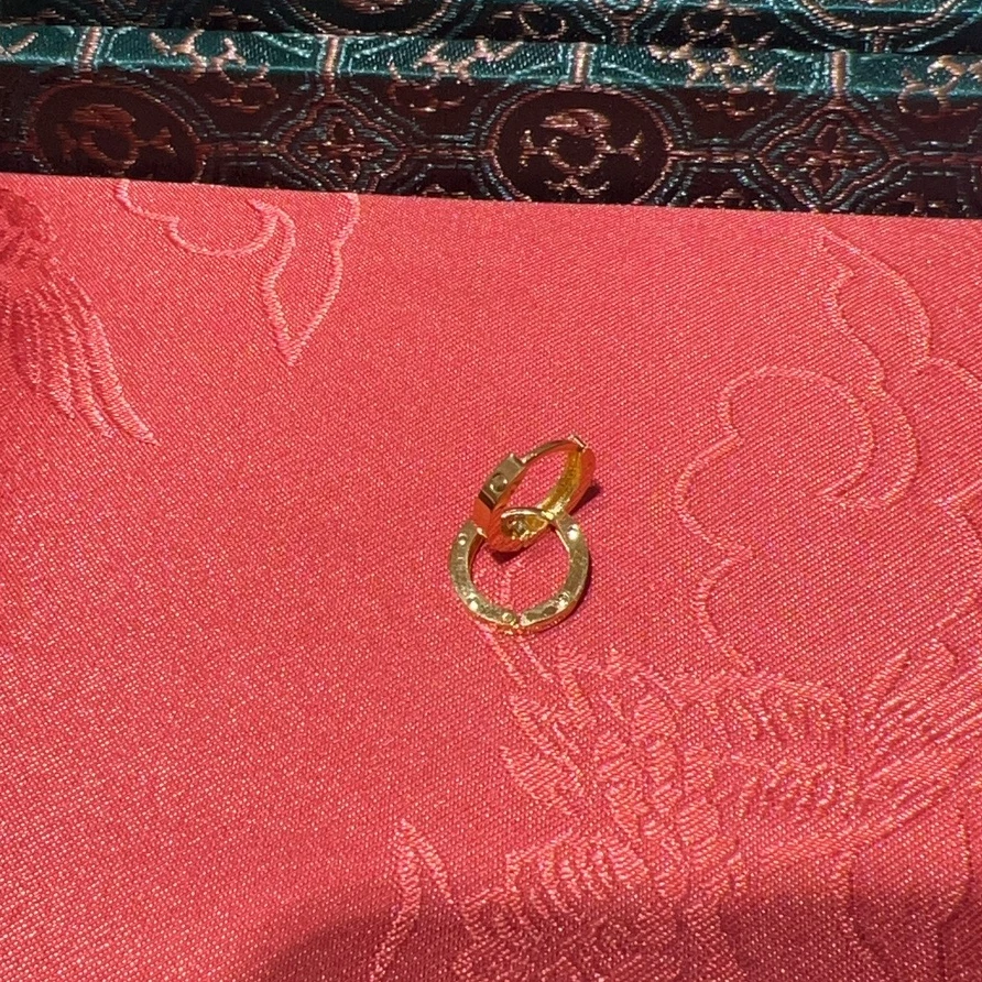 足金简单大方耳扣