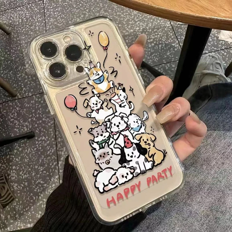 圣诞小狗适用苹果iPhone12/13/14/15壳11promax/xs/7/8plus软壳xr