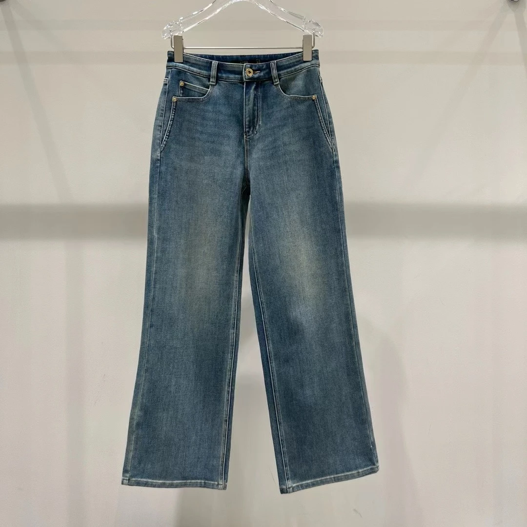 2024秋季新款休闲百搭牛仔裤女3218