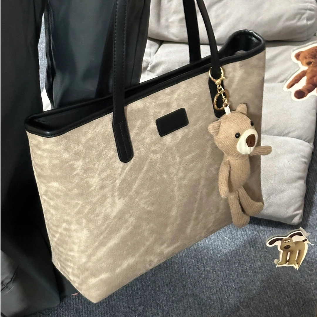 高级感大包包2025新款女包秋冬季休闲单肩包大容量通勤百搭托特包