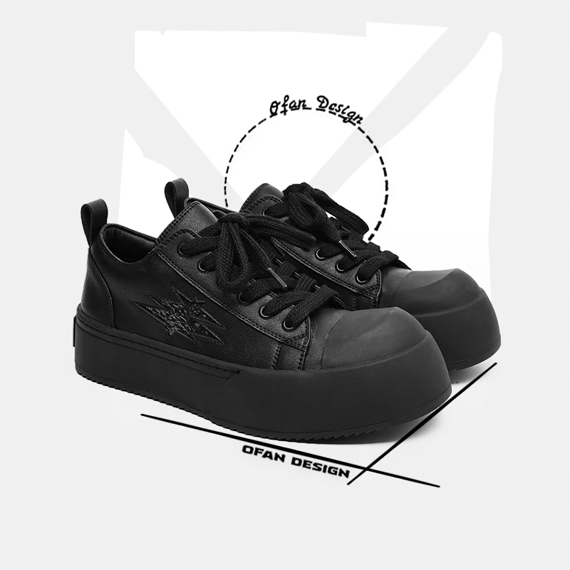 王嘉尔同款闪电德比鞋男女款2025新款春季复古厚底增高百搭板鞋子