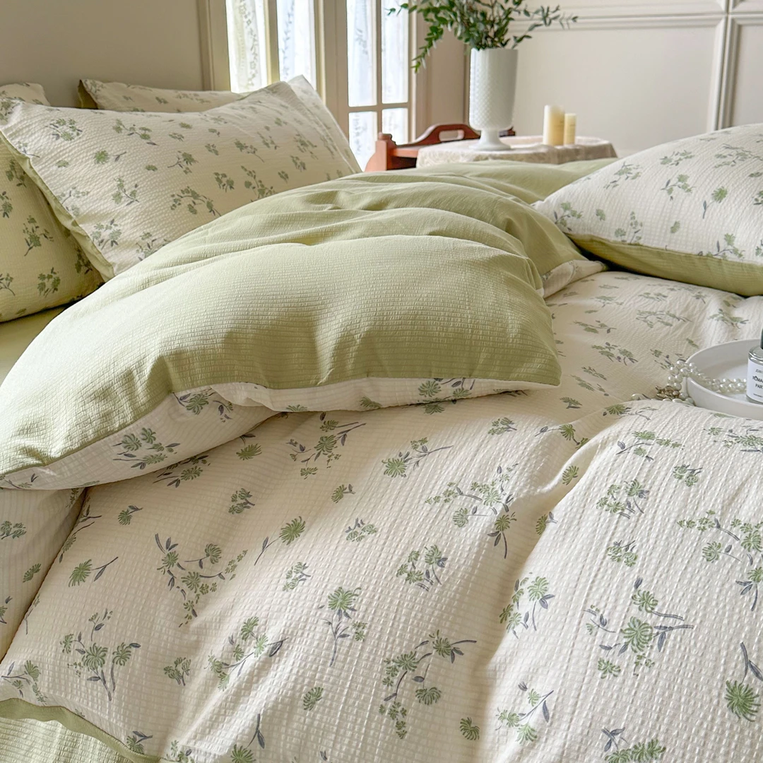 【清仓】有氧泡泡棉法式复古柔软四件套糯唧唧可裸睡A类