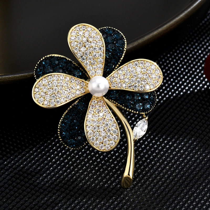 【米拉推荐】ML044-浪漫永恒四叶草领针