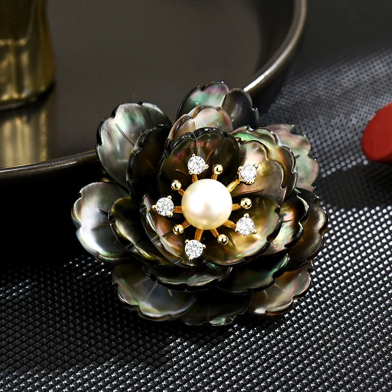 【米拉推荐】ML042-气质复古牡丹花领针