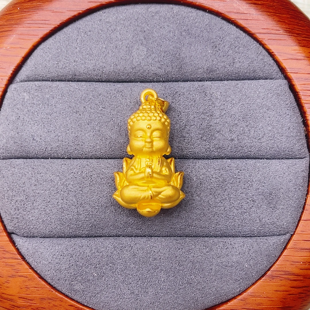 足金999金佛吊坠
