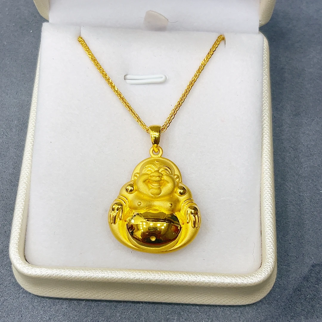 足金999金佛套链