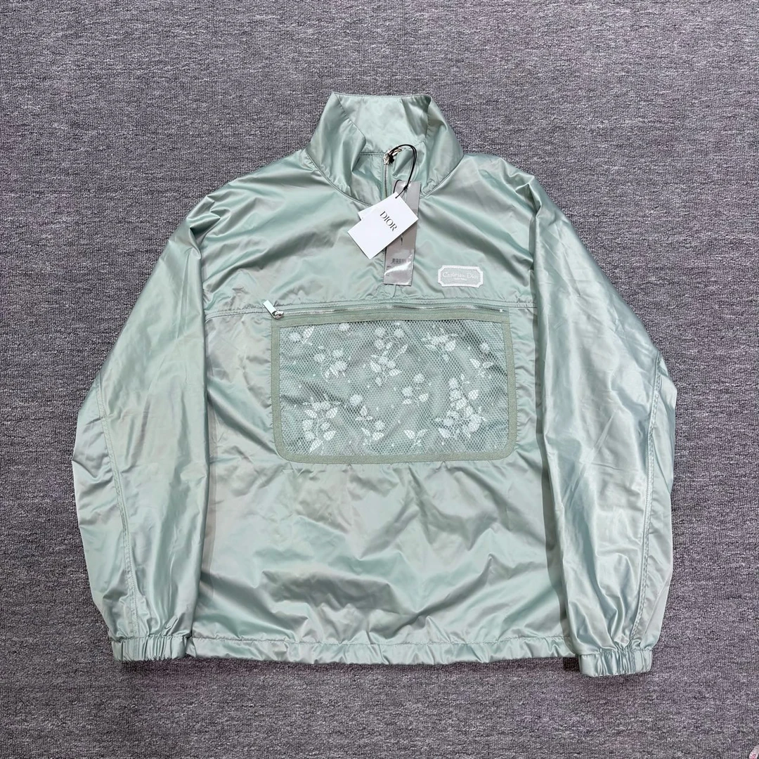 全新/发售价22000/Dior/迪奥/半拉链夹克/薄荷绿/52码