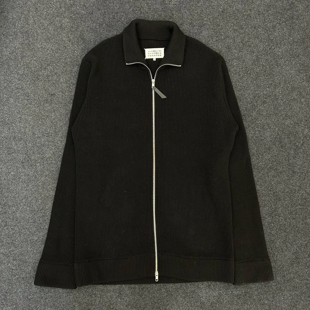 未使用/XXL码/梅森马吉拉/MaisonMargiela/纯色针织拉链外套