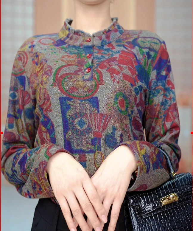 杭州专柜现货2025新款绒感高贵优雅气质感小衫ZF-8142