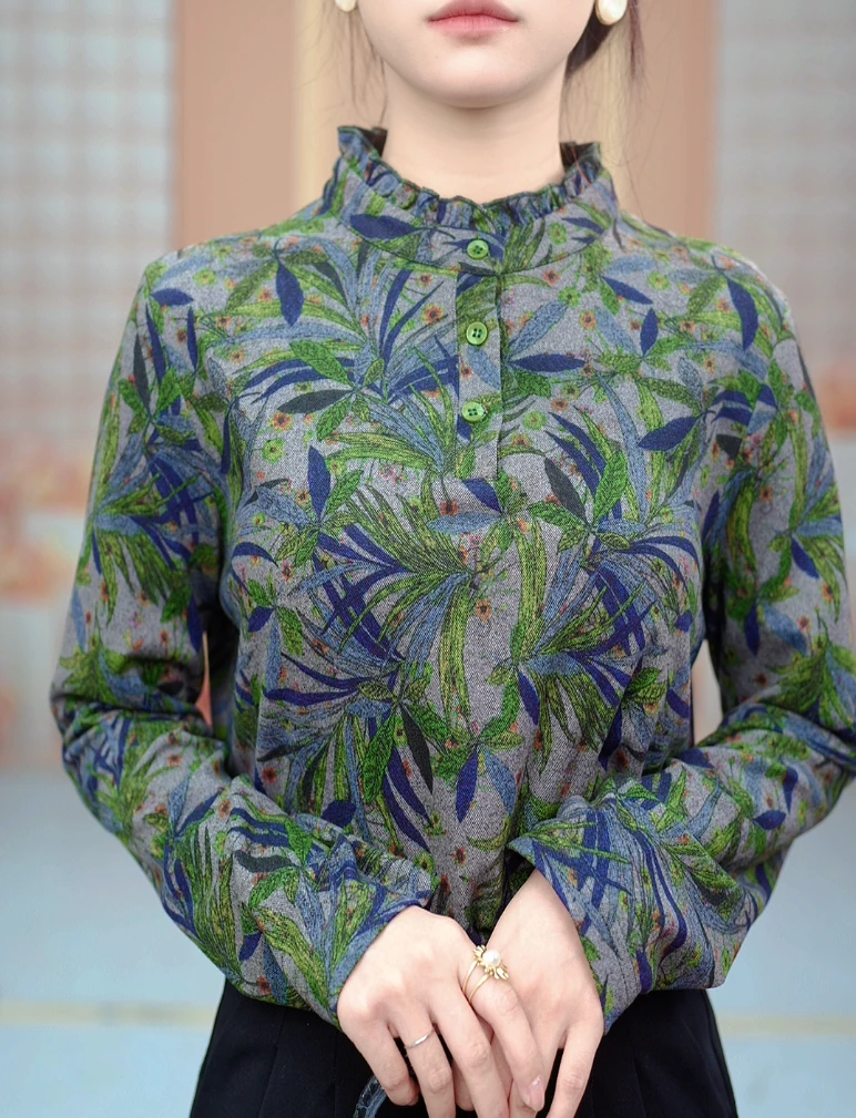 杭州专柜现货2025新款绒感高贵优雅气质感小衫ZF-8614