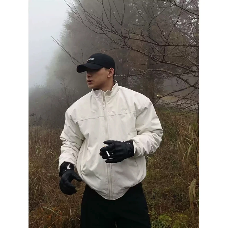 cleanfit美式教练夹克棉衣男冬季户外三防立领工装加厚棉服外套