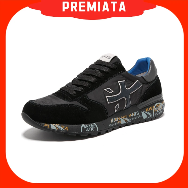 PREMIATA冬季男鞋复古时尚反绒皮运动鞋小众休闲真皮鞋男款87115