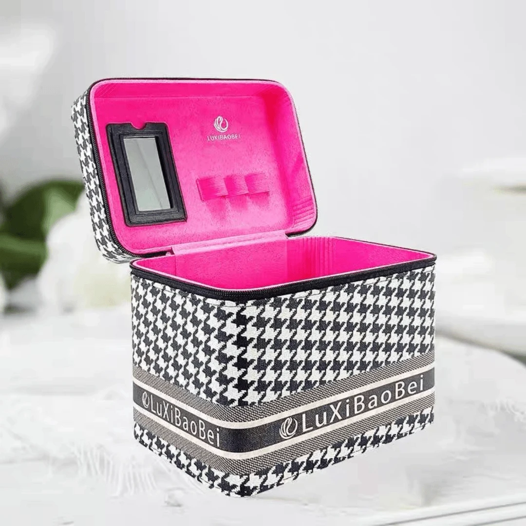 化妆箱小香风网红高档时尚女士多功能简约韩版小香风网红高档时尚