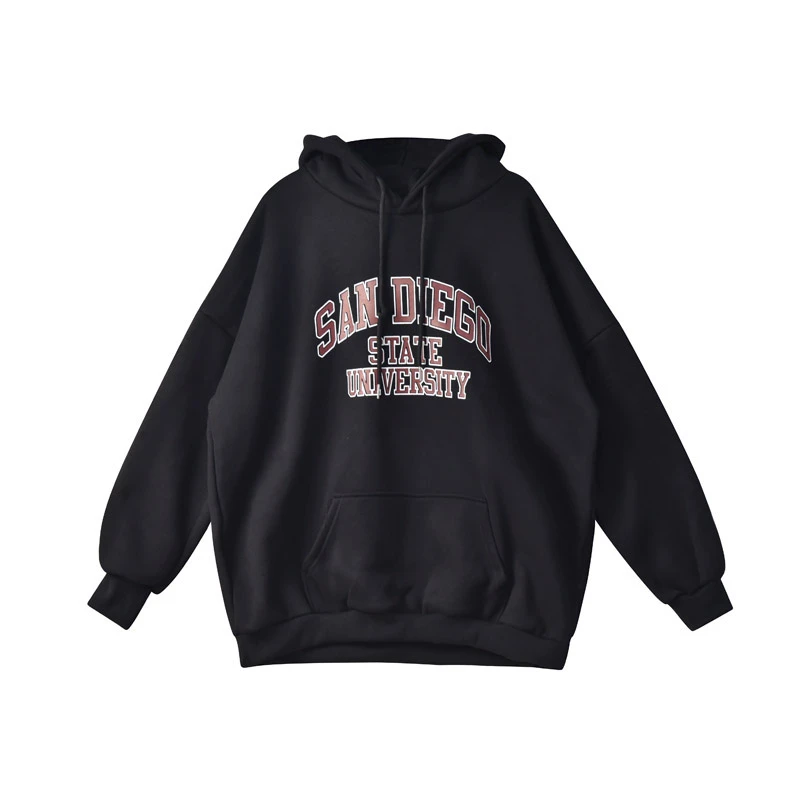 （清货）秋冬休闲潮流宽松版型新款宽松慵懒风加绒卫衣5950