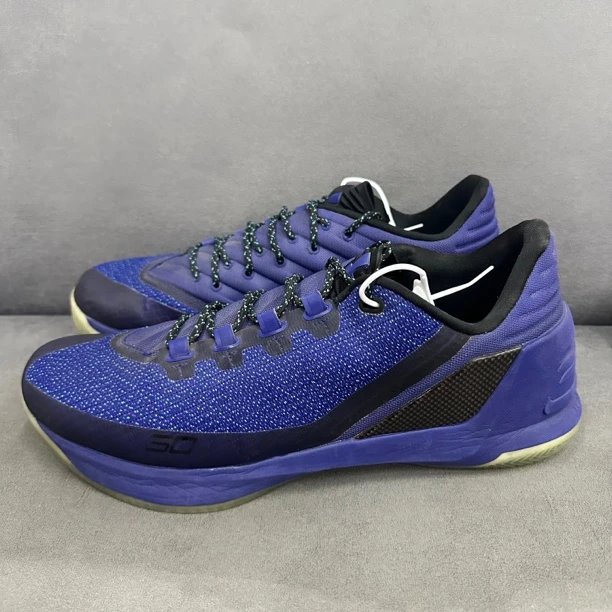 46码/库里3蓝色/E189/篮球鞋/95新无盒/1286376-540